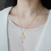 Auspicious Origin Medium Pendant Necklace Gold